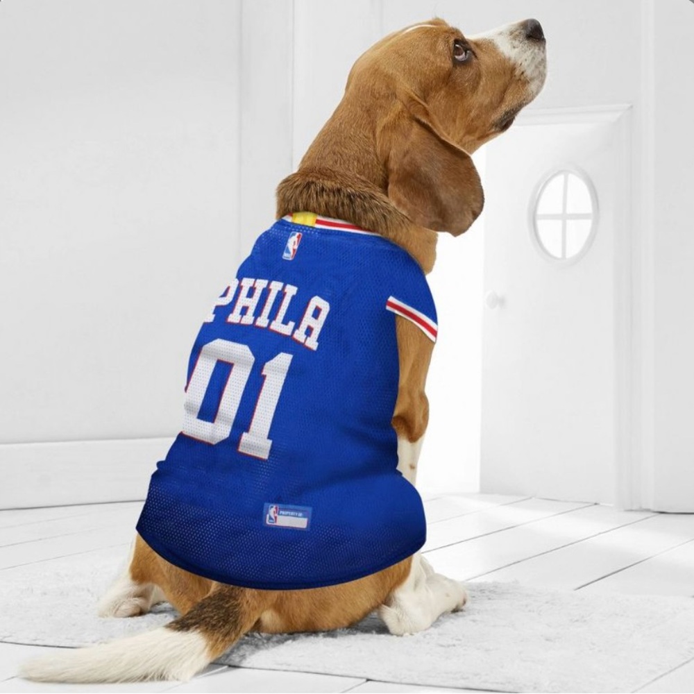 NBA 76ers 🐾 PETS FIRST Philadelphia XL pet jersey